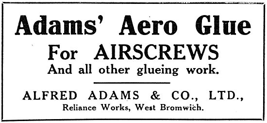 Alfred Adams & Co - Adams' Aero Glue                             