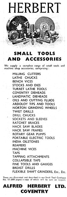 Alfred Herbert Machine Tools & Accessories                       