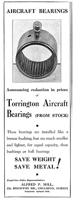 Alfred P.Mill : Bearing Suppliers To The Aircraft Industry       