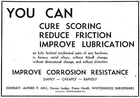 Alfred P.Mill : Bearing & Lubricants For The Aircraft Industry   