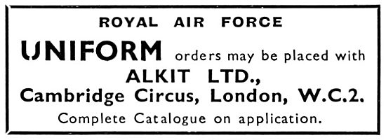 Alkit RAF UNiforms 1931                                          