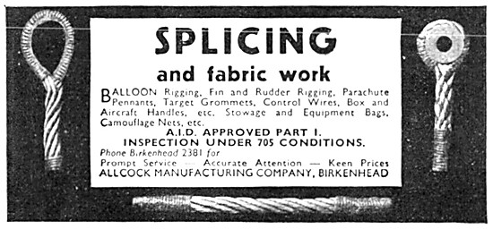 Allcock Manufacturing. Cable Splicing & Fabric Work              