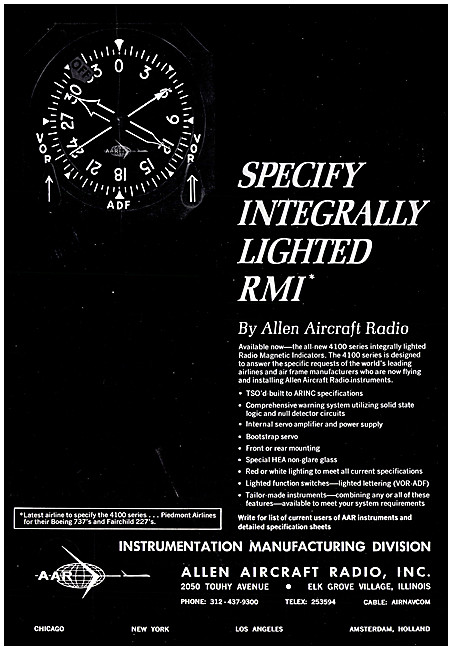 Allen Aircraft Radio. Avionics. Allen RMI                        