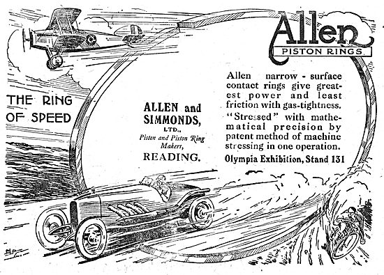 Allen & Simmonds Pistons & Piston Rings For Aero Engines         