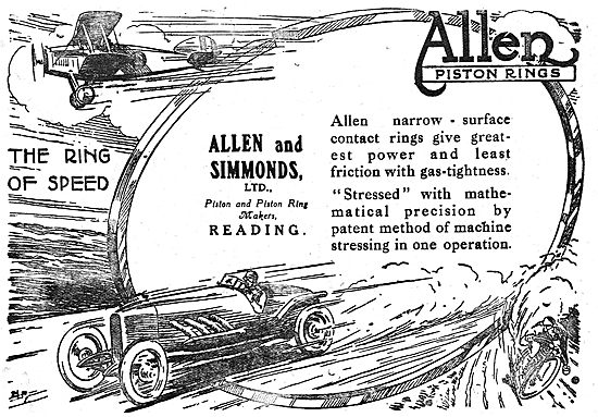 Allen & Simmonds Piston Rings For Aero Engines                   