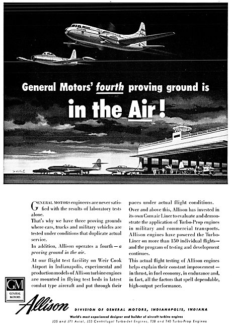Gneral Motors Allison Aircraft Engines                           