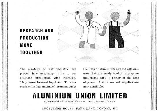 Aluminion Union - Aluminium Distributors 1945                    