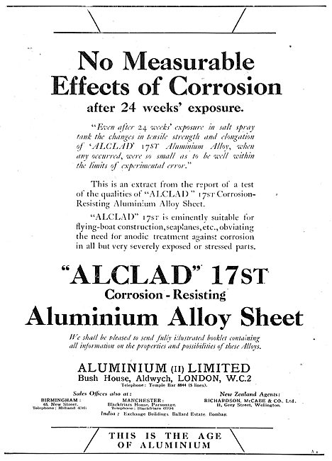 AluminiumLtd - Air Ministry Spec Alclad 17st                     