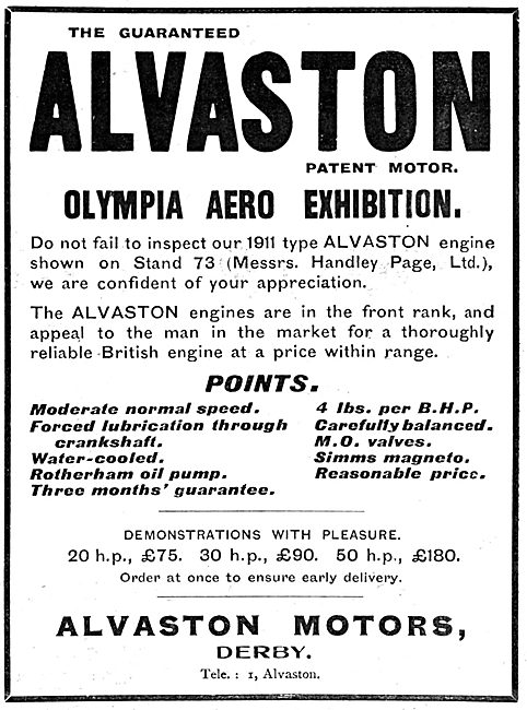 Alvaston Aeroplane Engines                                       