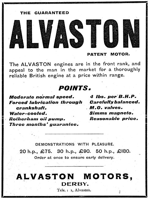 Alvaston Aeroplane Engines                                       