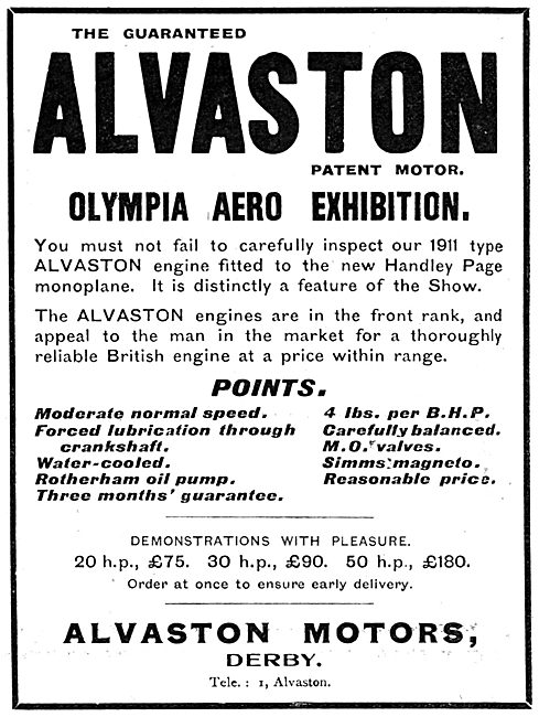 Alvaston Aeroplane Engines                                       
