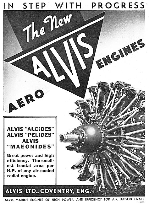 Alvis Alcides : Alvis Pelides : Alvis Maoenides. Aero Engines    