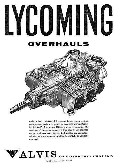 Alvis - Lycoming Overhaul                                        