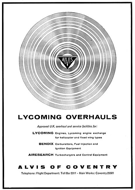 Alvis Of Coventry - Aero Engine Overhaul Services                