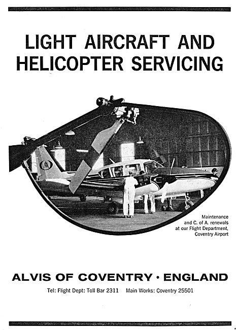 Alvis Of Coventry - Light Aircraft & Helicopter Servicing        