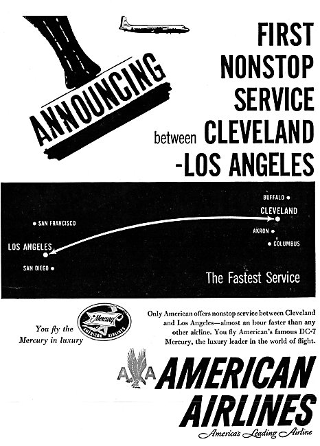 American Airlines DC-7 Mercury                                   