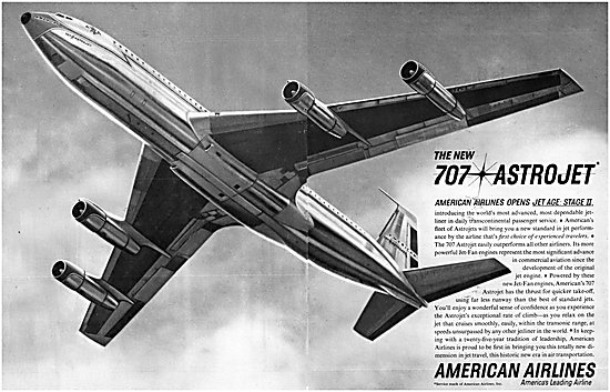 American Airlines Boeing 707 Astrojet                            
