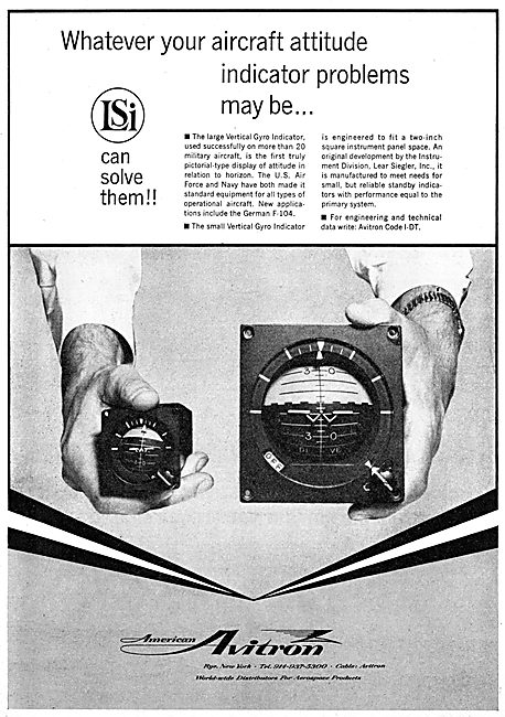 American Avitron LSI Attitude Indicators                         