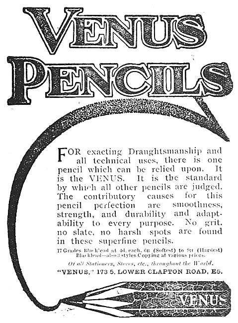 American Lead Pencil Company : Venus Pencils                     