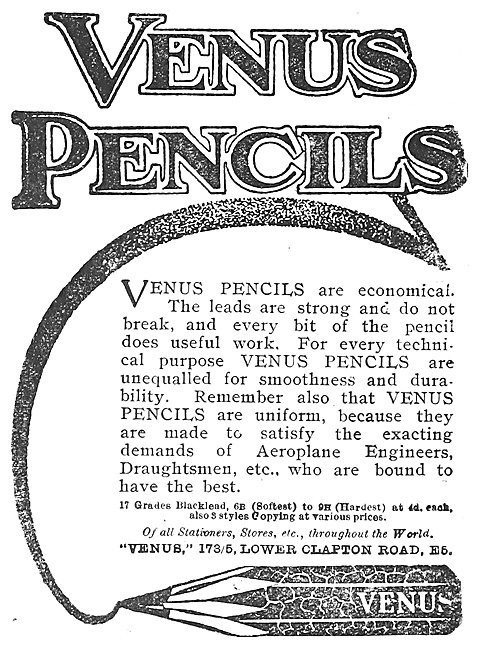 American Lead Pencil Company : Venus Pencils                     