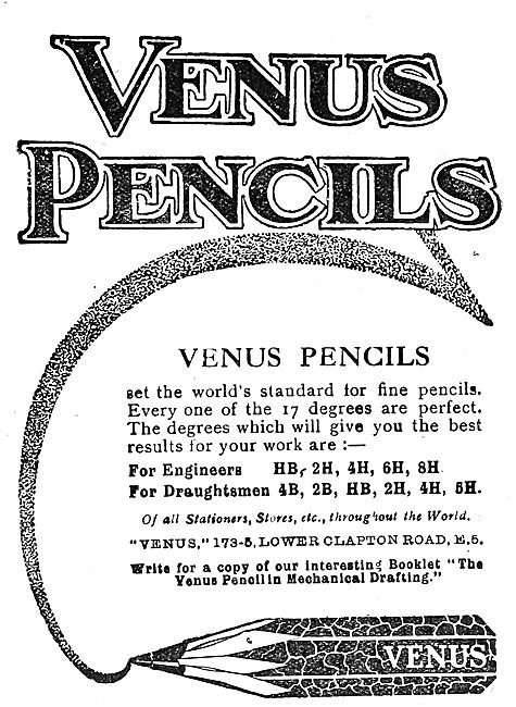 American Lead Pencil Company : Venus Pencils                     