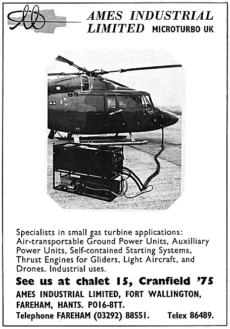 Ames Microturbo Gas Turbine Engines                              