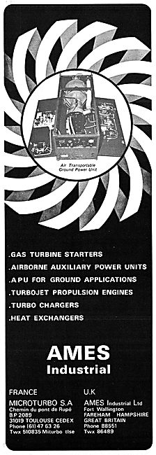 Ames Industrial Microturbo Gas Turbines                          