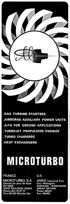 Ames Microturbo Gas Turbines                                     