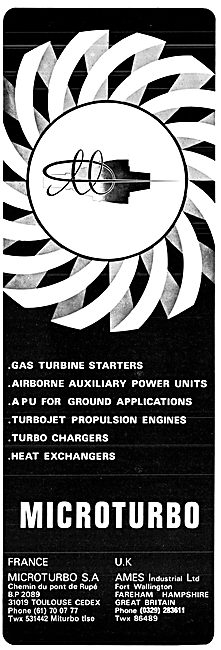 Ames Microturbo Gas Turbines                                     