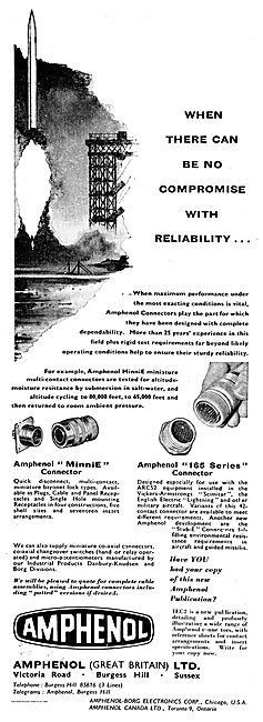 Amphenol 165 Series Aircraft Electrical Connector                