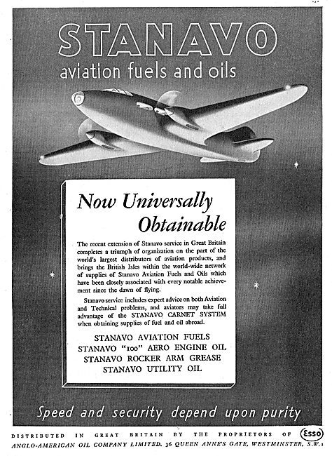 Stanavo Aviation Fuels & Oils Worldwide                          
