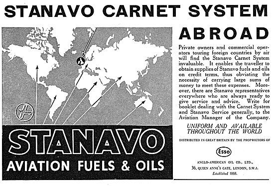 Stanavo Aviation Fuels & Oils                                    