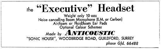 Anticoustic Headsets                                             