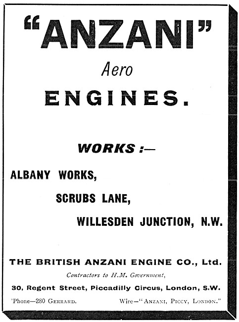 British Anzani Aero Engines                                      