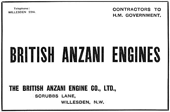 British Anzani Aero Engines                                      