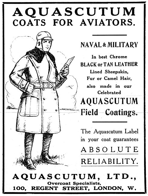 Aquascutum Coats For Aviators                                    