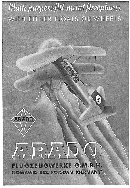 Arado Multi-Purpose All-Metal Aircraft. Floats Or Wheels.        