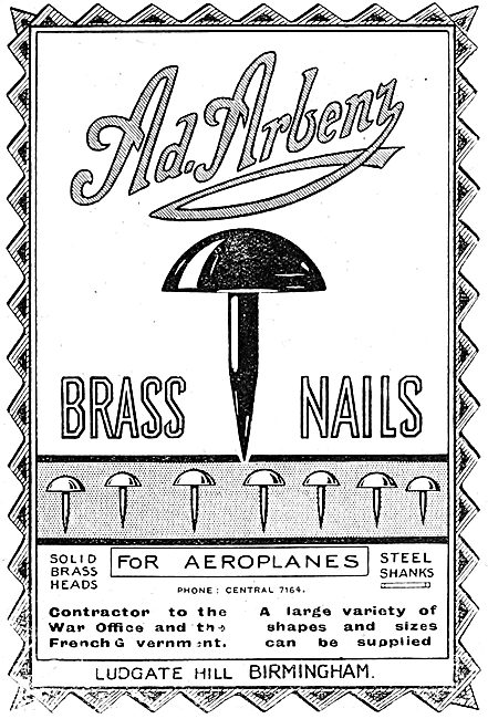 A. Arbenz - Brass Nails For Aircraft Constructors                