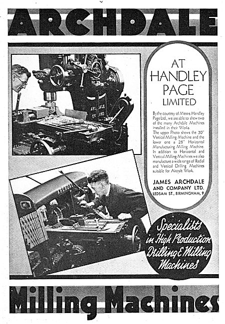 Archdale Machine Tools At Rolls-Royce Handley Page               