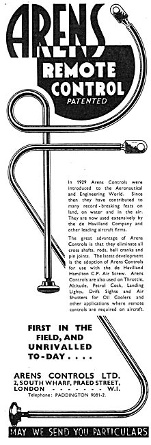 Arens Remote Controls For Aircraft                               