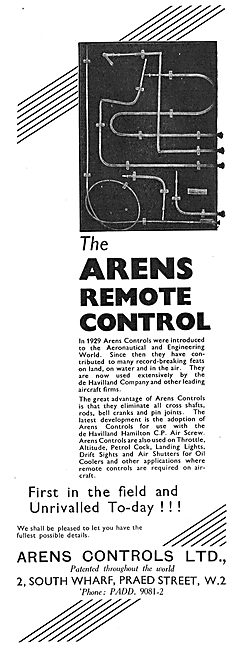 Arens Remote Controls For Aircraft                               