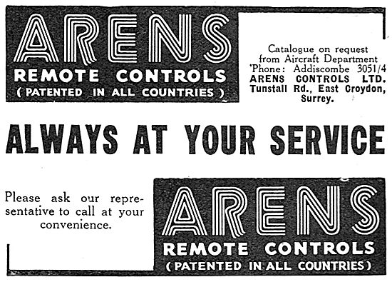 Arens Remote Controls For Aircraft                               