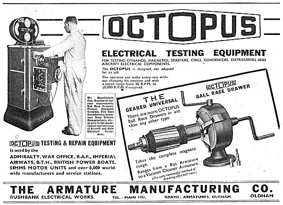 Armature Manufacturing Co : Electrical Test & Repair Equipment   