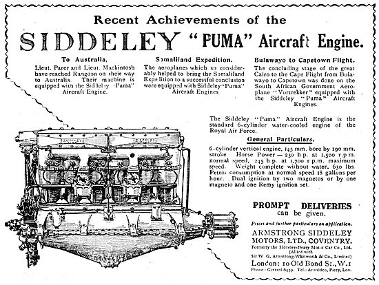 Armstrong Siddeley Puma Aero Engine                              