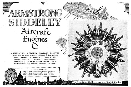 Armstrong Siddeley  300 HP Radial Aero Engine                    