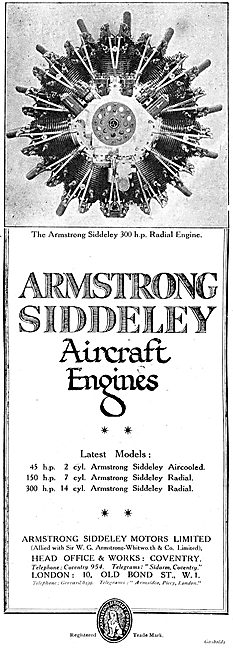 Armstrong Siddeley  300 HP Air Cooled Radial Aero Engine         