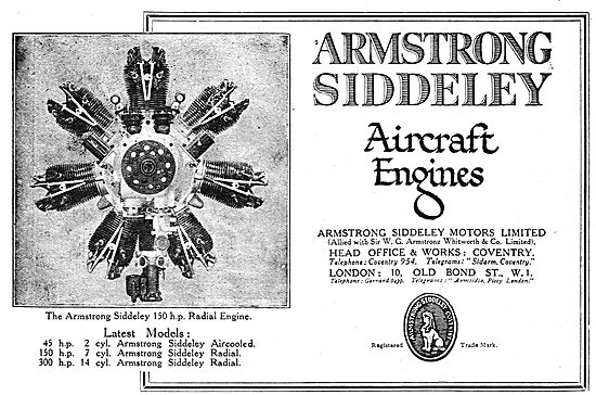Armstrong Siddeley Air Cooled Radial Aero Engines                
