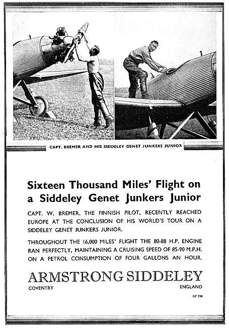 Armstrong Siddeley Genet Major Junkers Junior                    