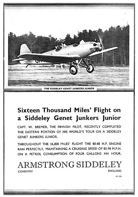 Armstrong Siddeley Genet Junkers Junior                          