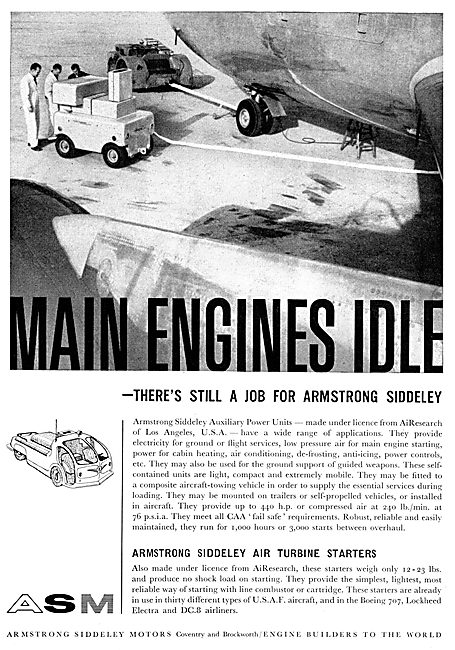 Armstrong Siddeley Auxiliary Power Units - AiResearch APU        